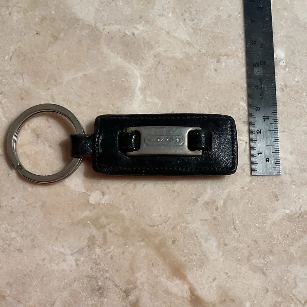 Vintage Coach leather key ring